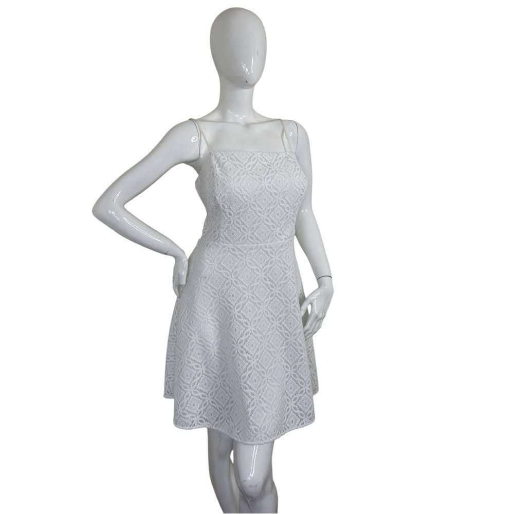 Lilly Pulitzer White Lace Spaghetti-Strap Mini Dress - Picture 4 of 14